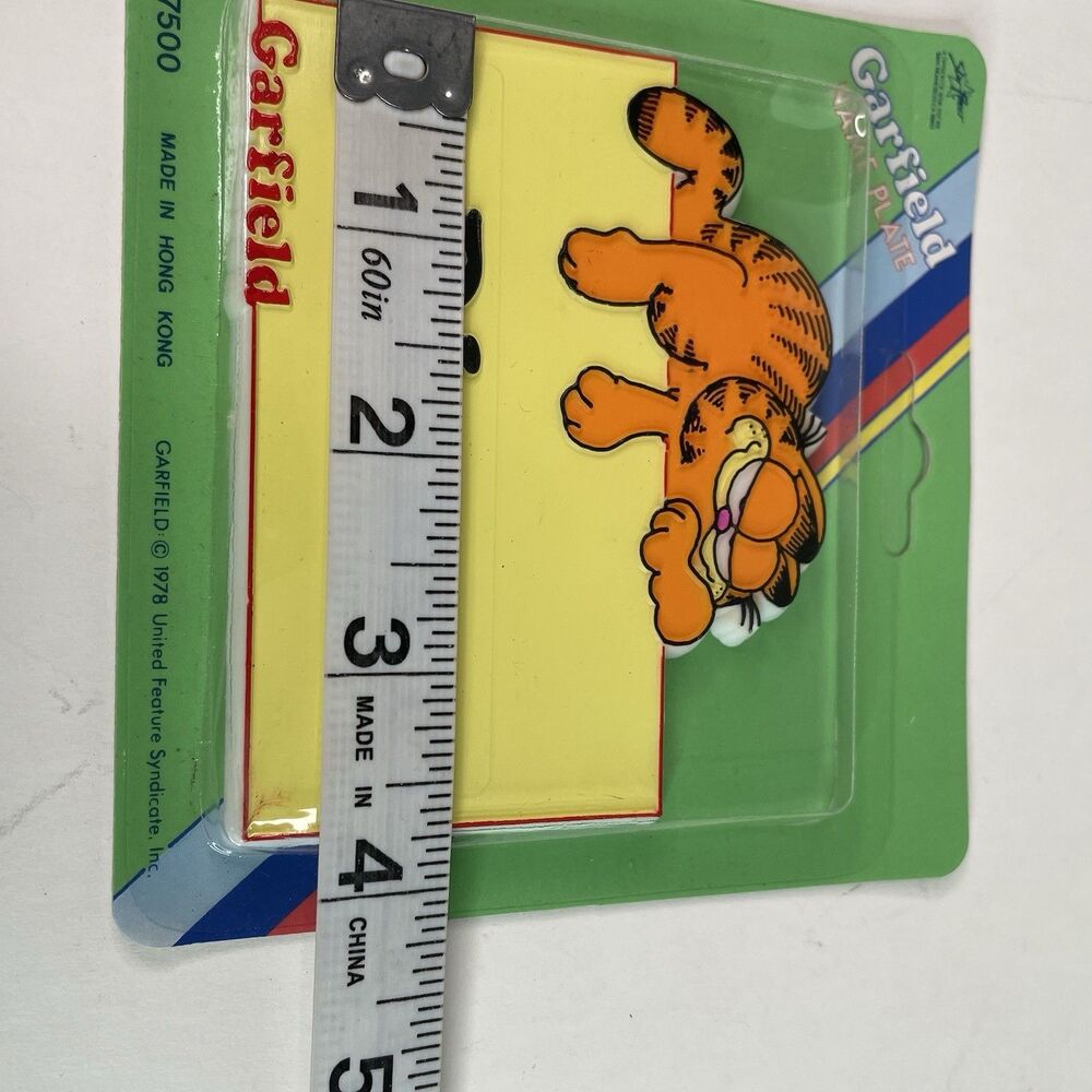 NEW Vintage Garfield Name Plate Diane 1978 RARE, Sealed, Yellow - Picture 5 of 6